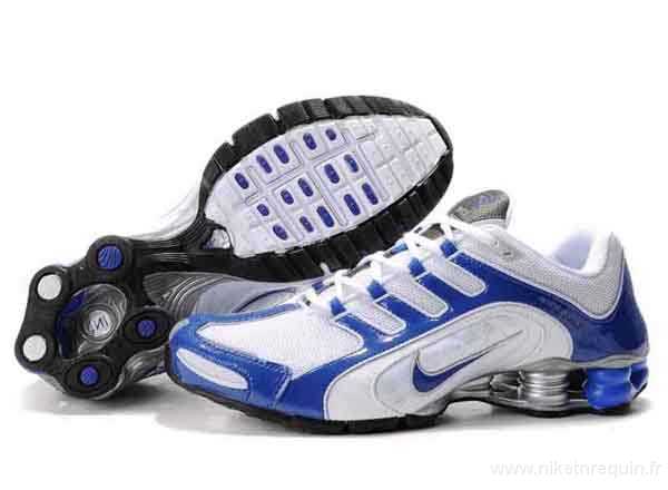 Nike Shox R5 Baskets Courir Blanc Marine